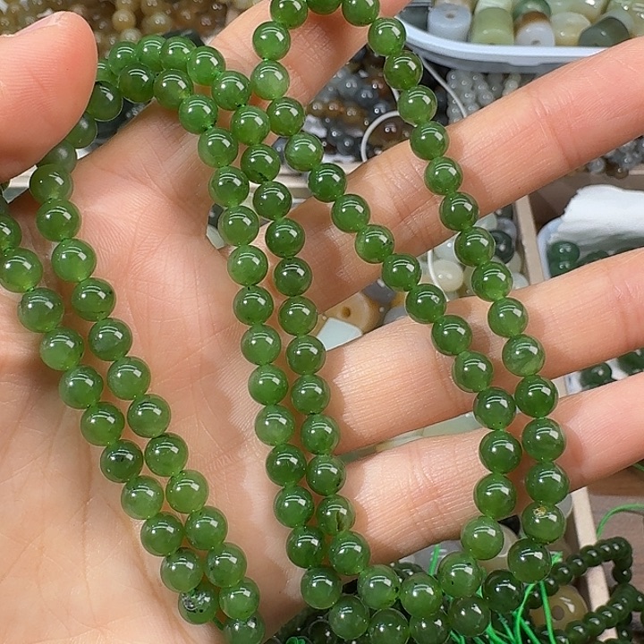 和田玉（碧玉）未镶嵌颈饰6mm