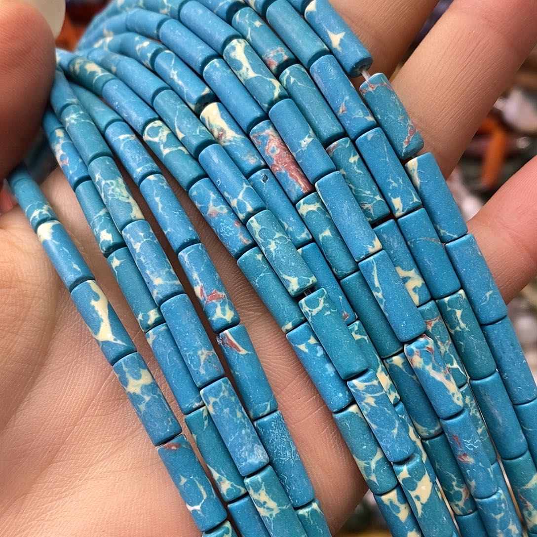 玛瑙/玉髓未镶嵌珠宝半成品管一条