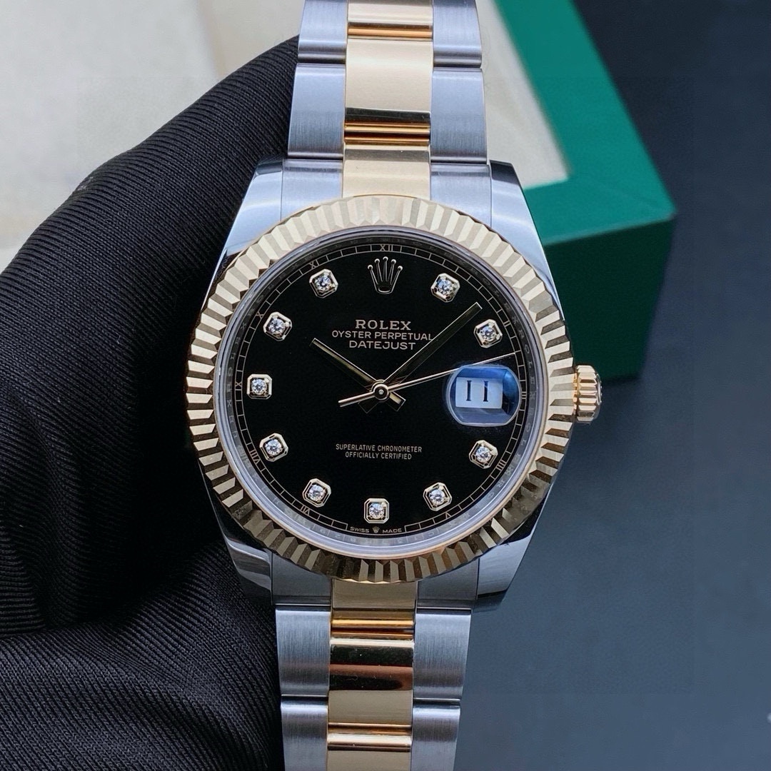 99新 Rolex/劳力士 23年全套/日志 126333钻刻/机械男表/表径41