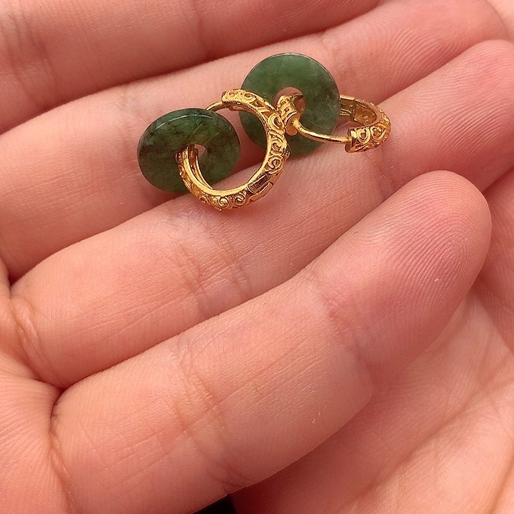 翡翠颈饰银S925镶嵌翡翠