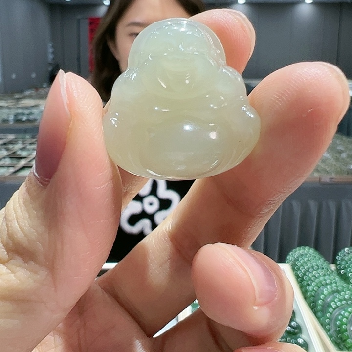 和田玉颈饰未镶嵌25佛公