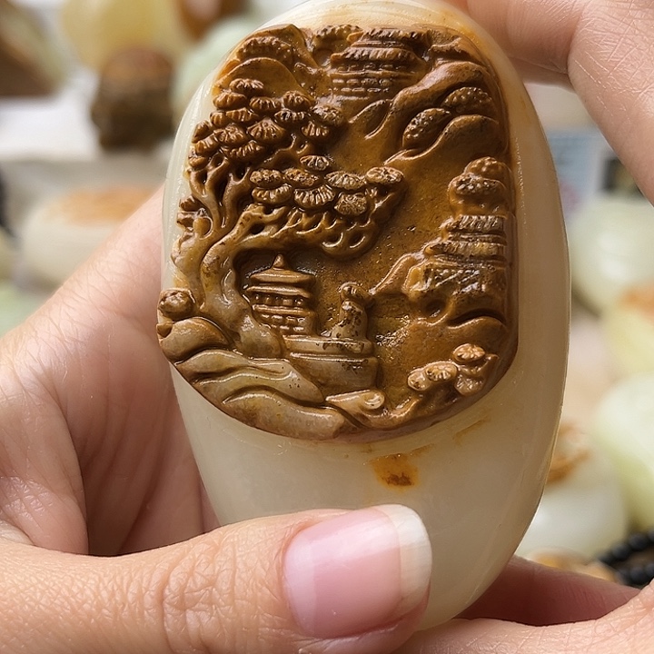 石材古青石不退换山水