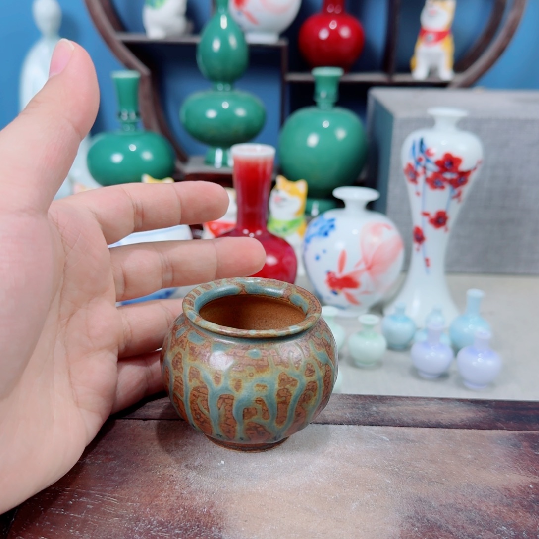 陶瓷手工小花器摆件
