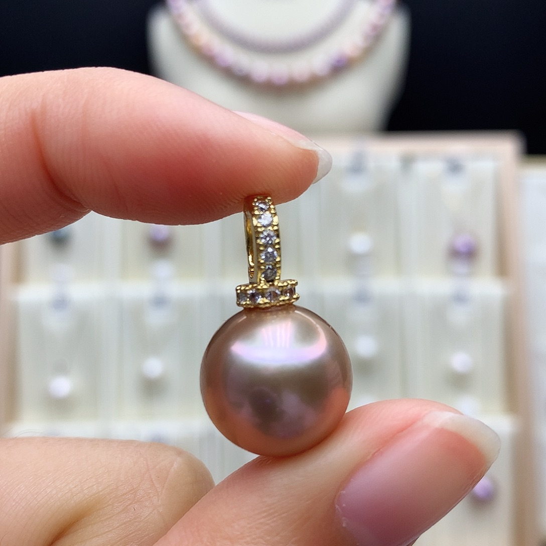 颈饰合金淡水珍珠