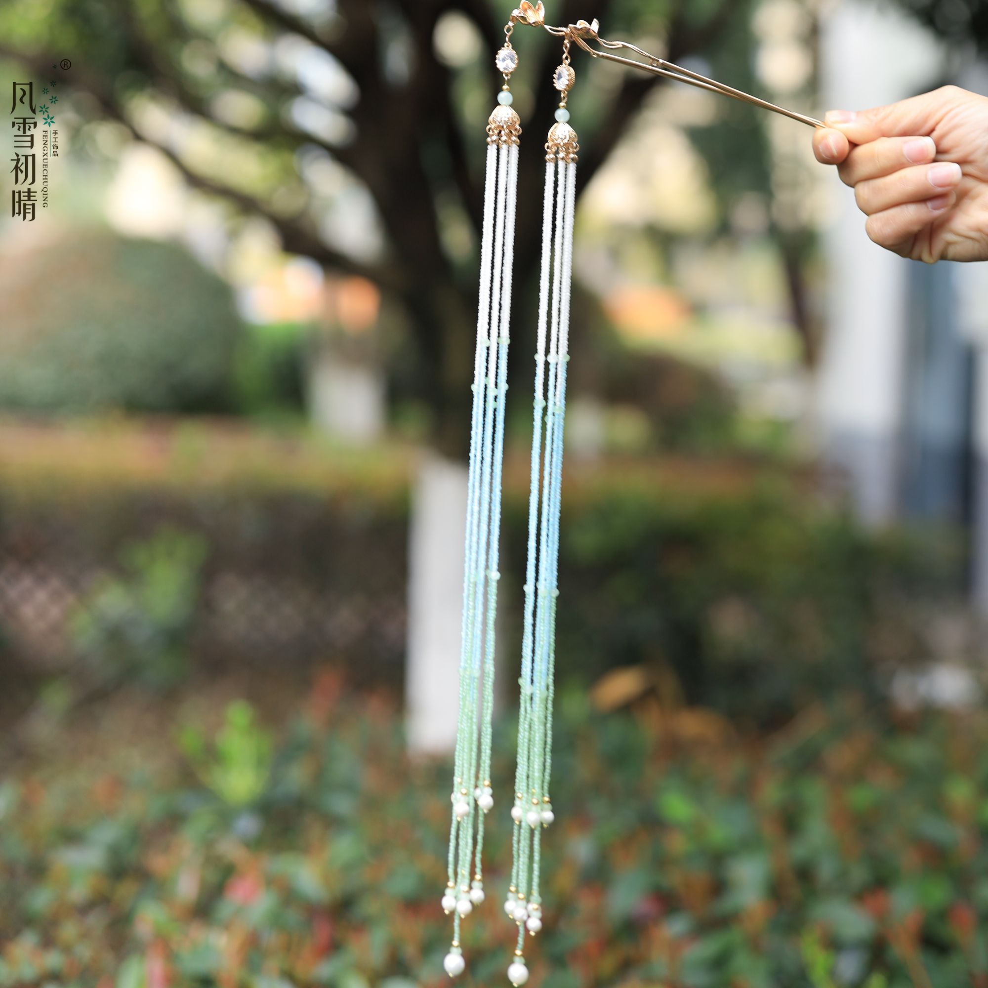 风雪初晴【达人】瑶芷令发簪汉服发饰简约原创手工复古风百搭盘发簪