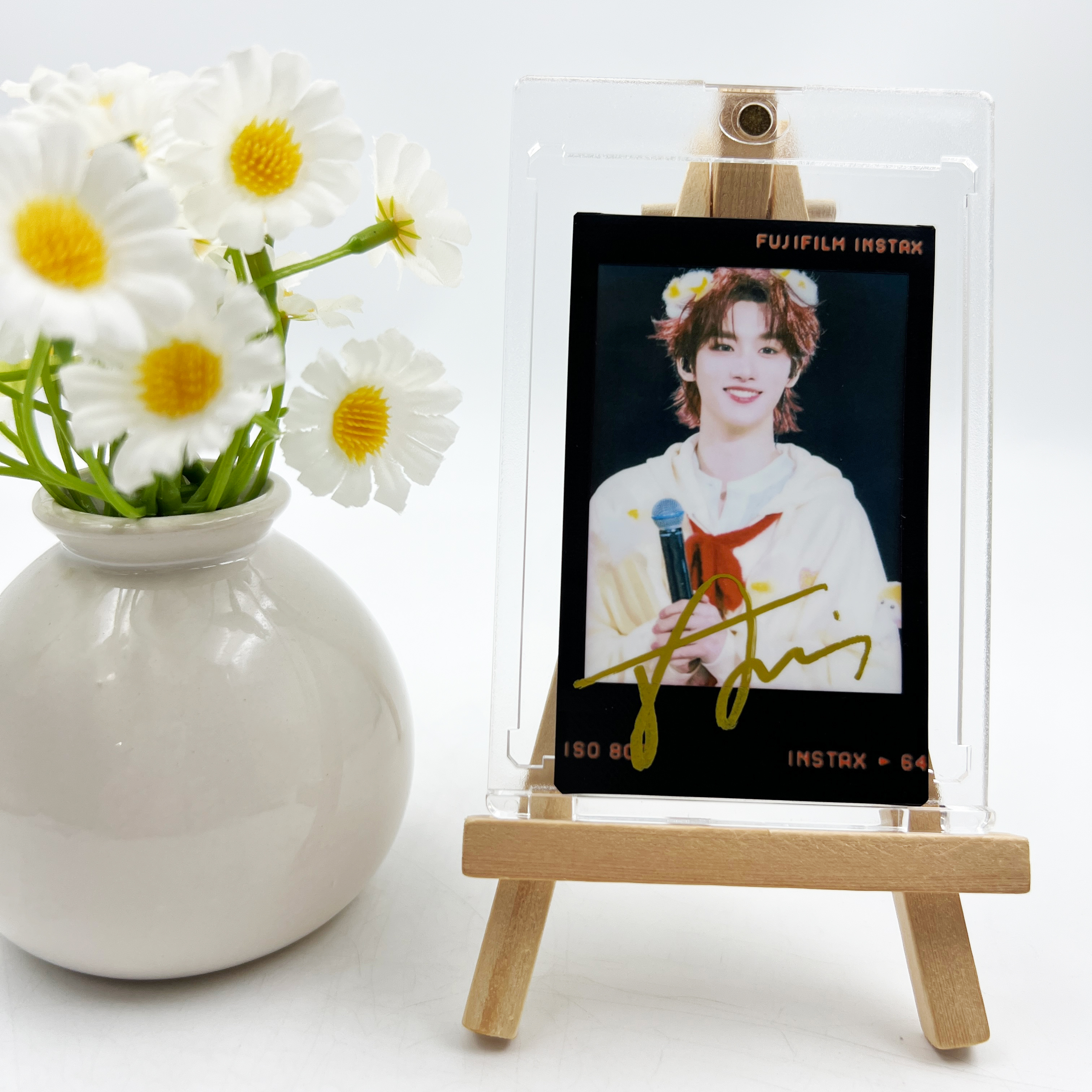 丁程鑫 签名正品三寸拍立得照片