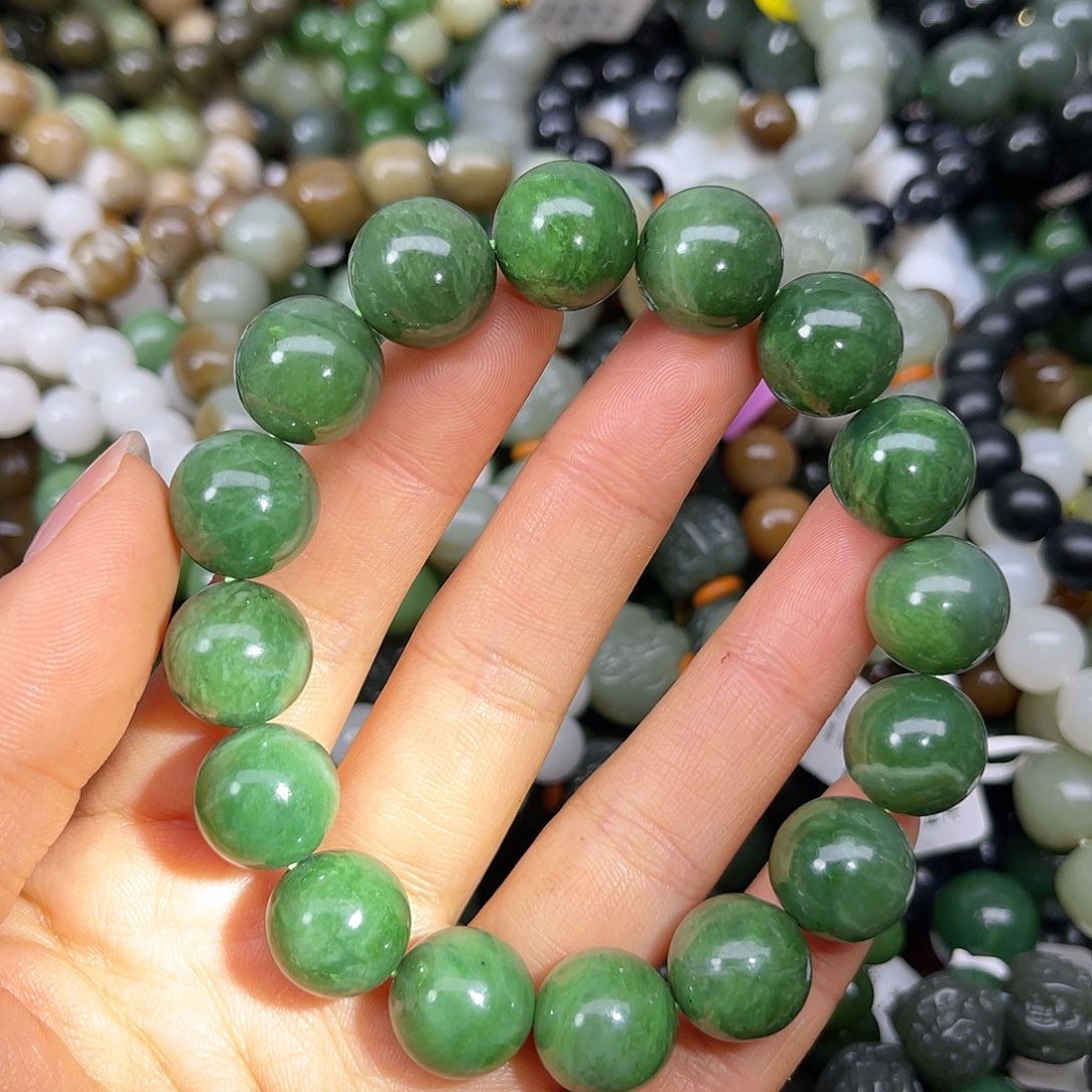 和田玉未镶嵌手链