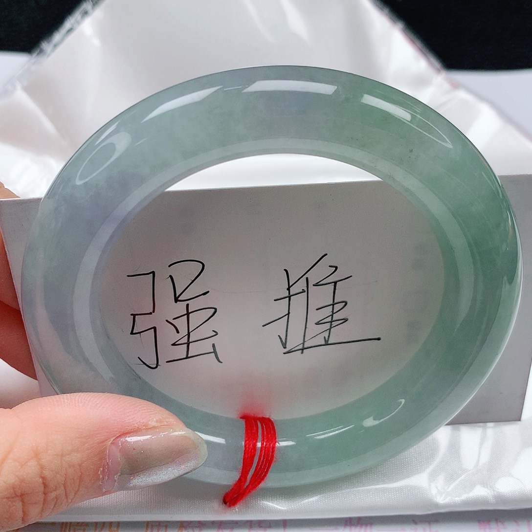 翡翠手镯未镶嵌56圈缅甸天然翡翠A货