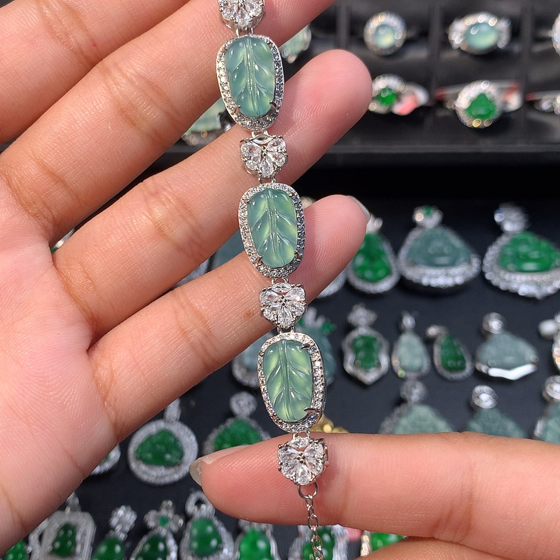 翡翠未镶嵌手链手链