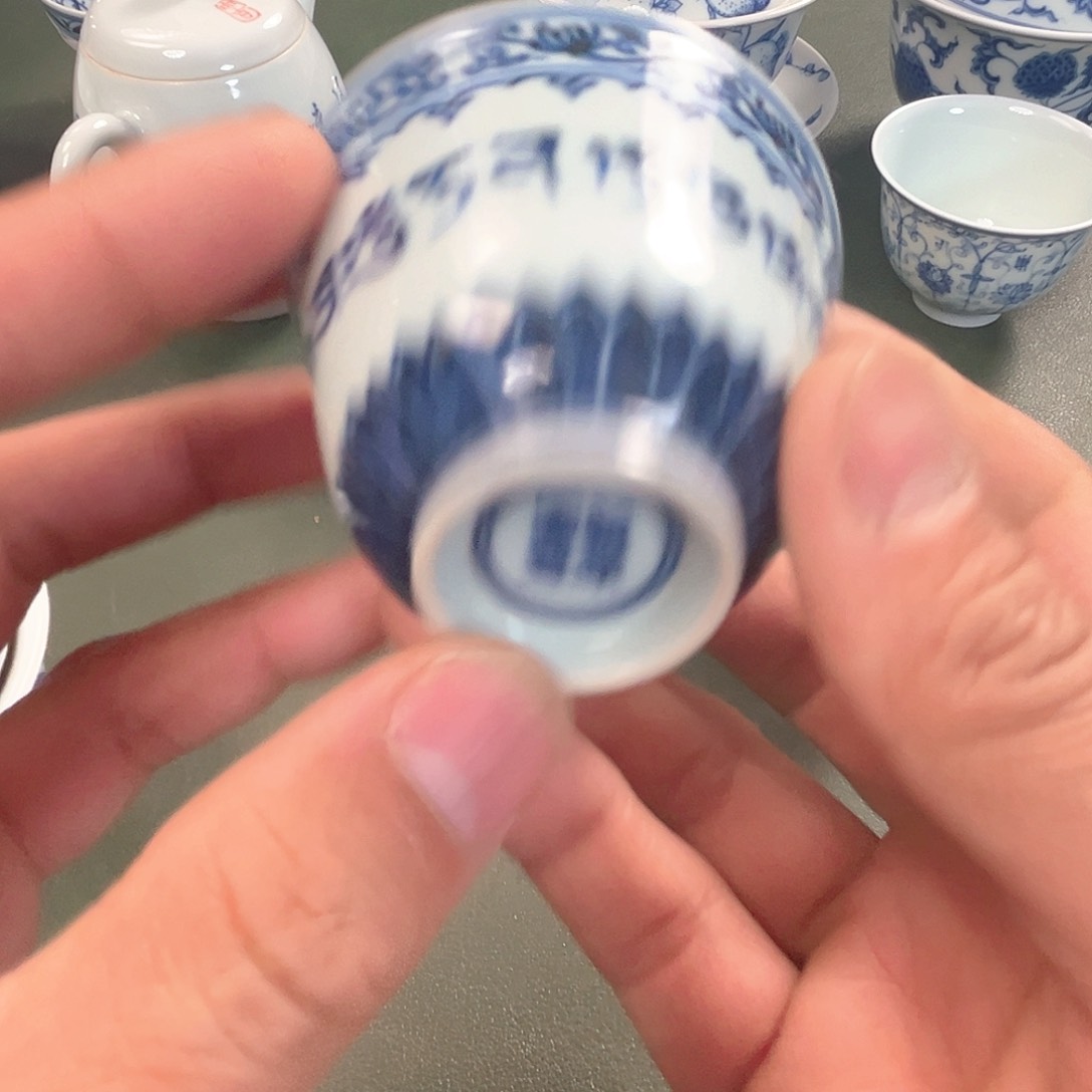 杯青花瓷器青花瓷器