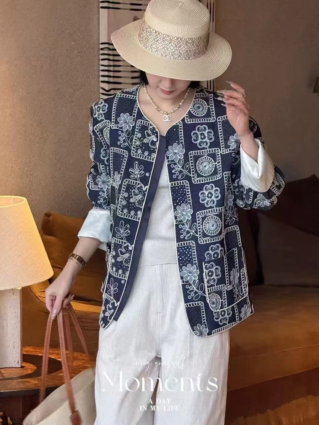 DEZI宝藏衣橱立体重工刺绣国风外套HD88032