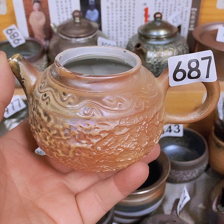 紫砂茶杯柴烧纯手工687