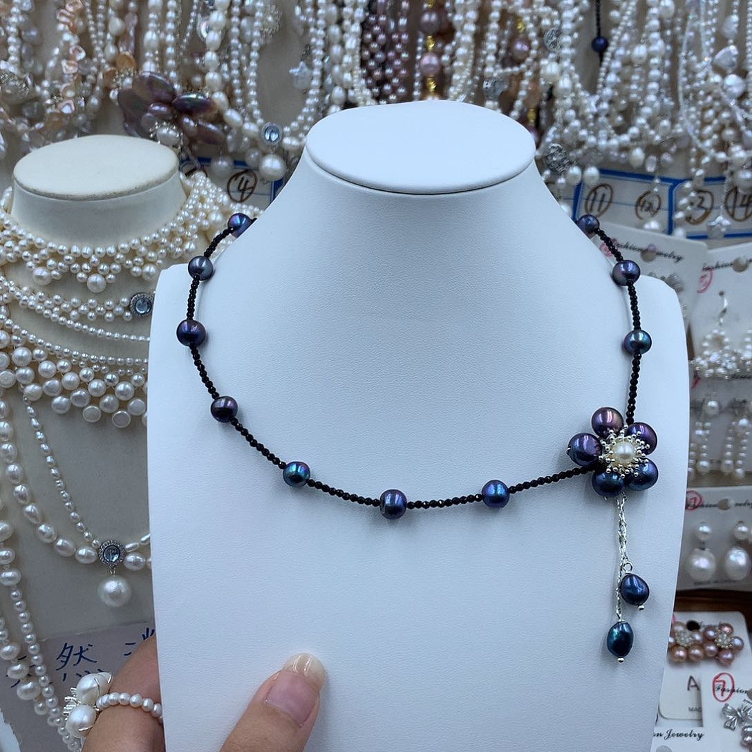 淡水珍珠合金颈饰