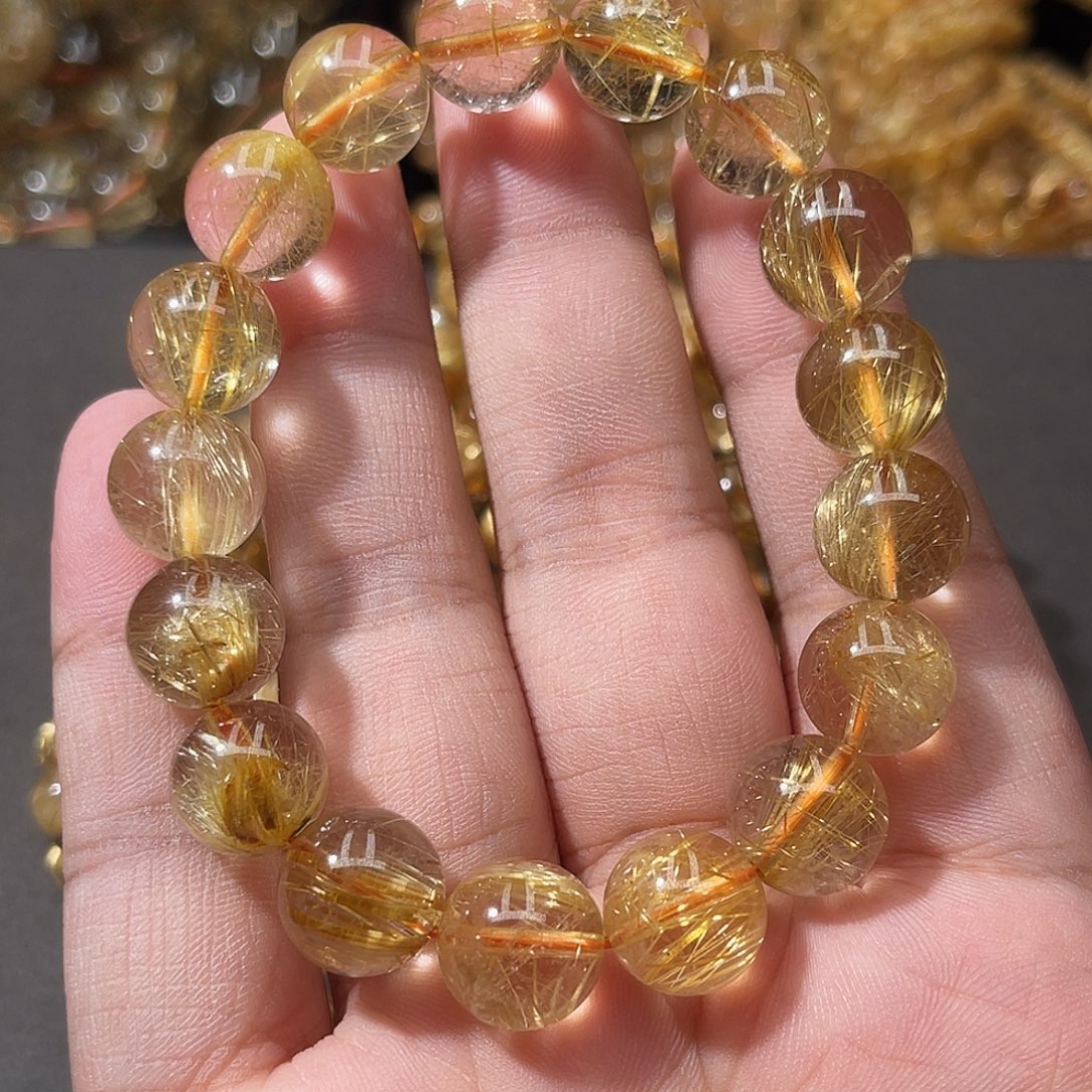 美****未镶嵌手链发晶钛晶