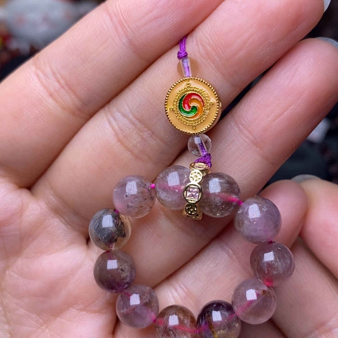 水晶A023极光手机挂未镶嵌