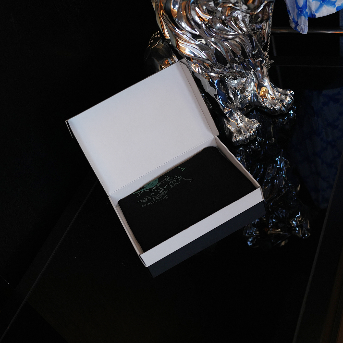 【英姐老钱风男生短袖刺绣新款潮流百搭T恤KLX-TX66320