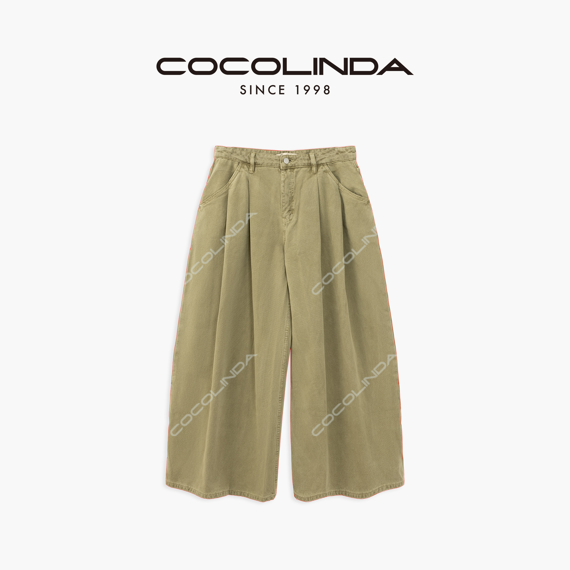 COCOLINDA | 100%棉欧版廓形修饰显瘦牛仔裤 N5200