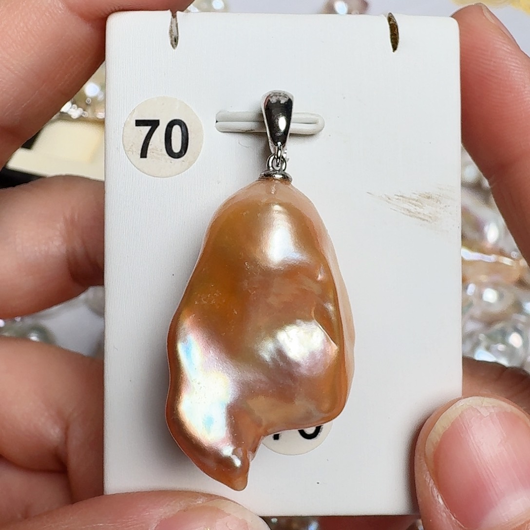 淡水珍珠颈饰银S925镶嵌