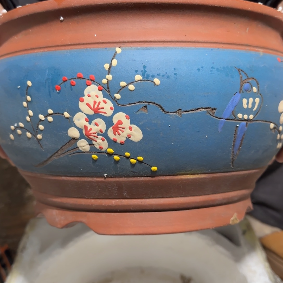 紫砂花盆瑕疵也是一