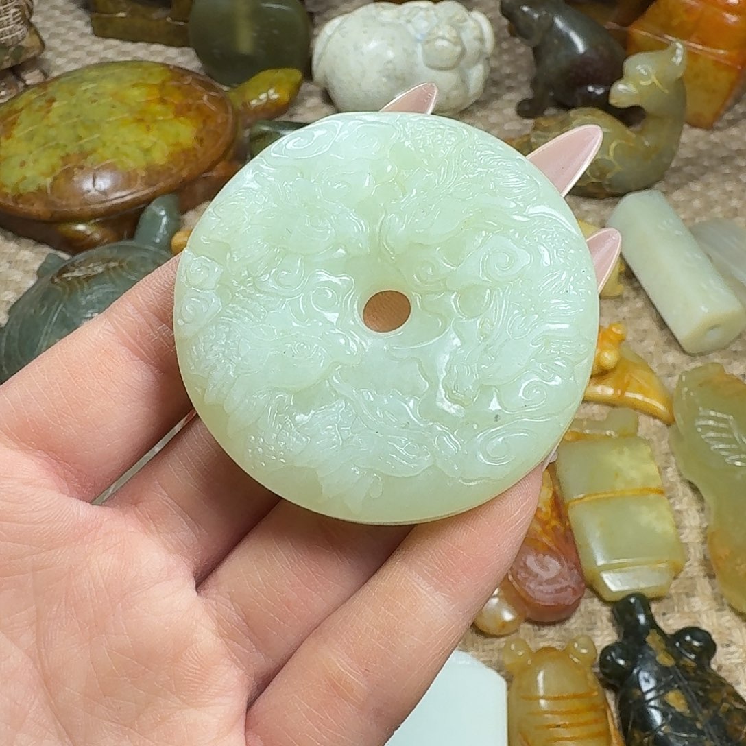 白玉菩提吊坠挂件