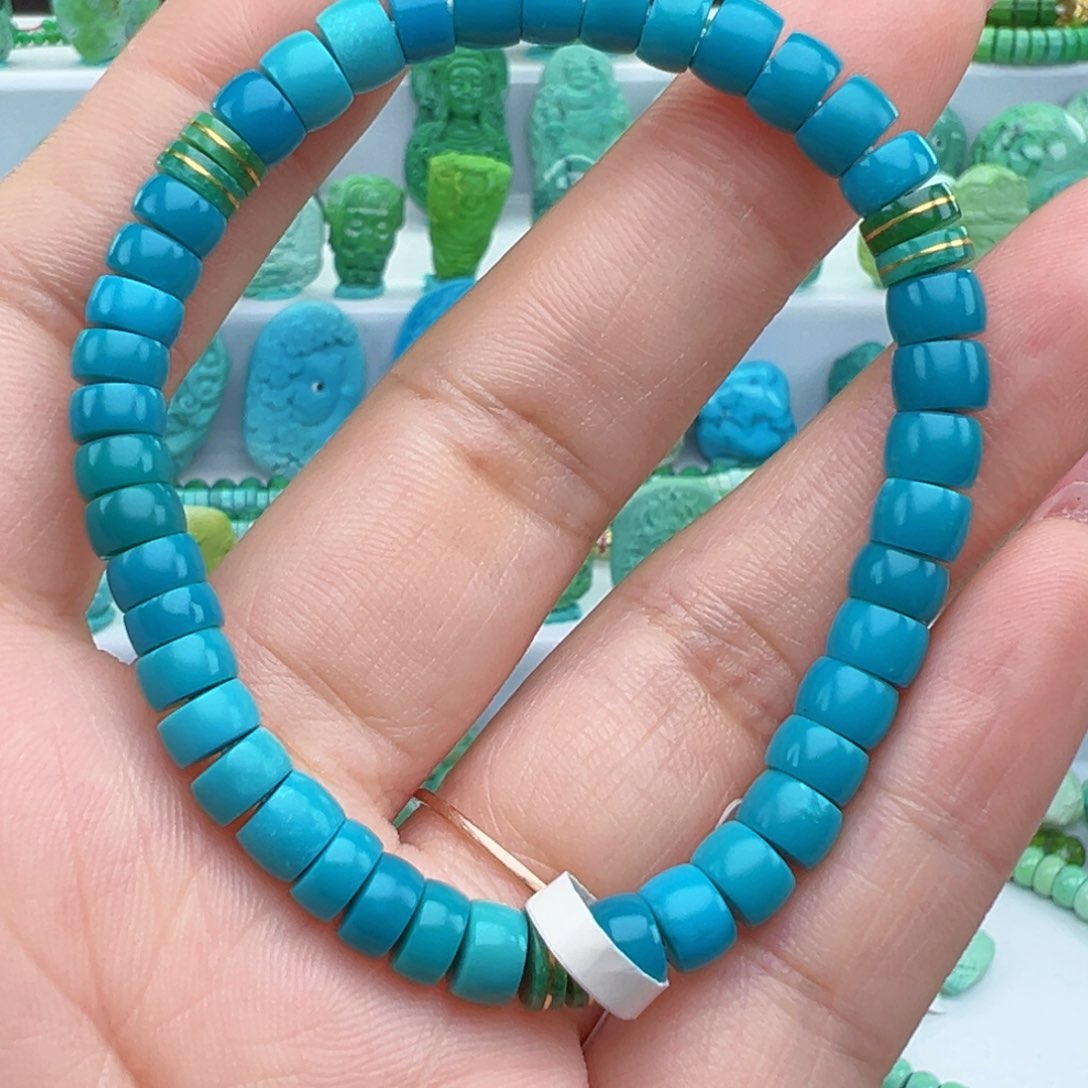 绿松石未镶嵌绿松石  主播万丽