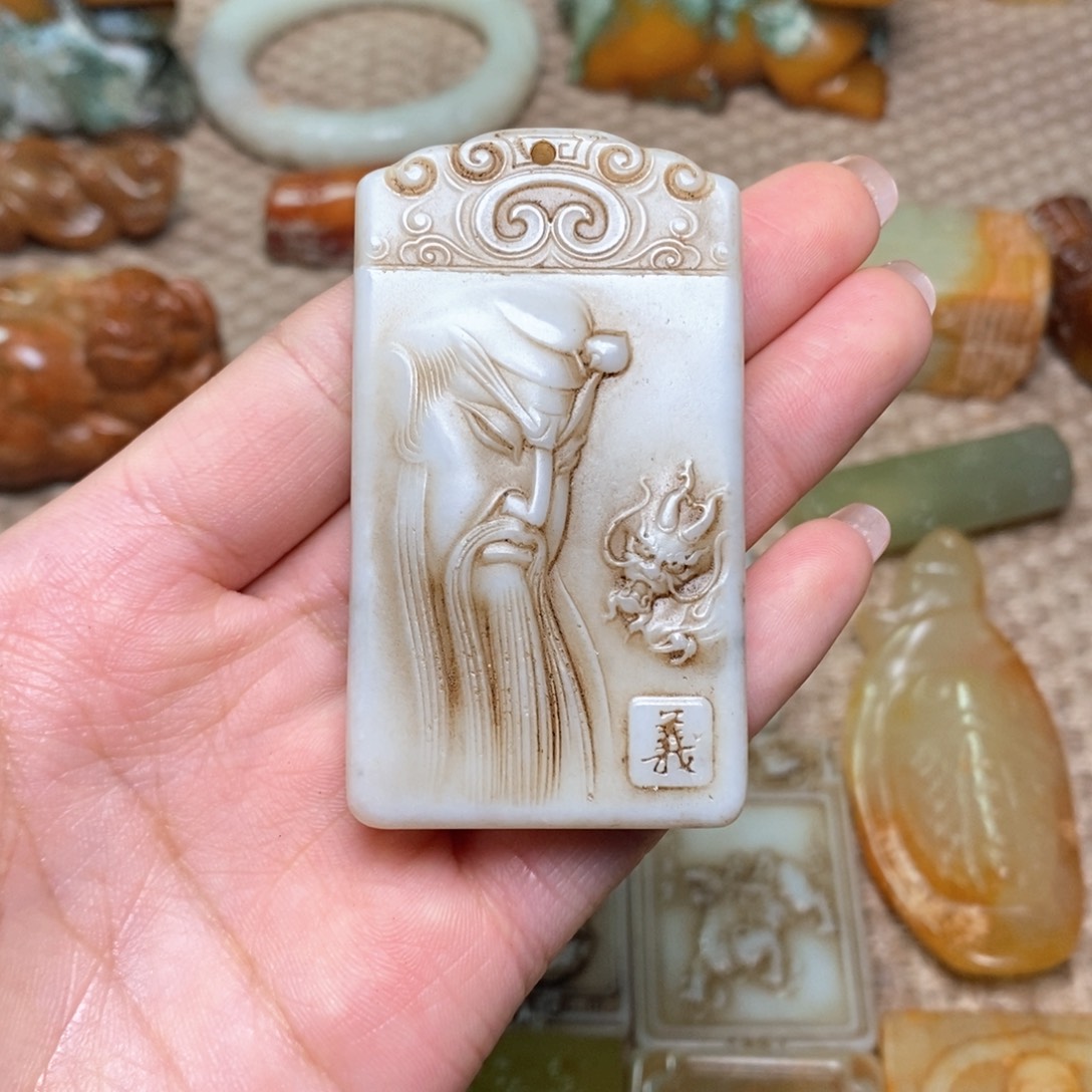 白玉菩提吊坠白玉菩提白玉菩提摆件