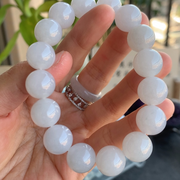 翡翠未镶嵌手链13mm