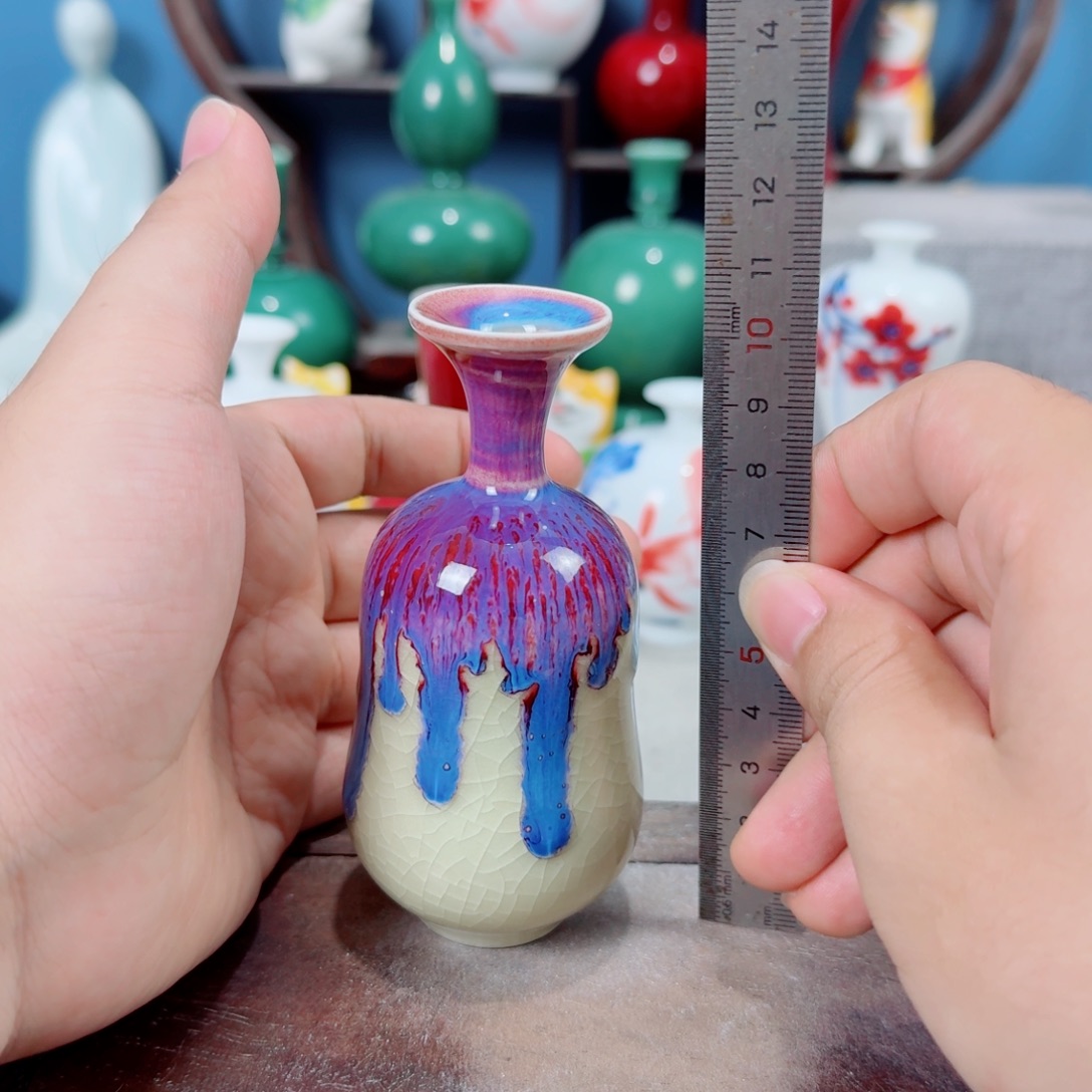 陶瓷手工小花器摆件