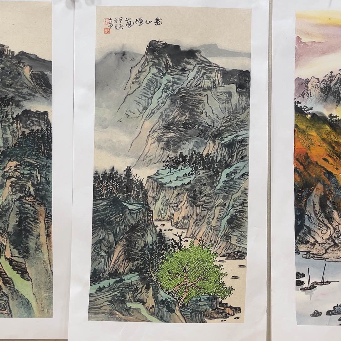 姜奇老师山水作品