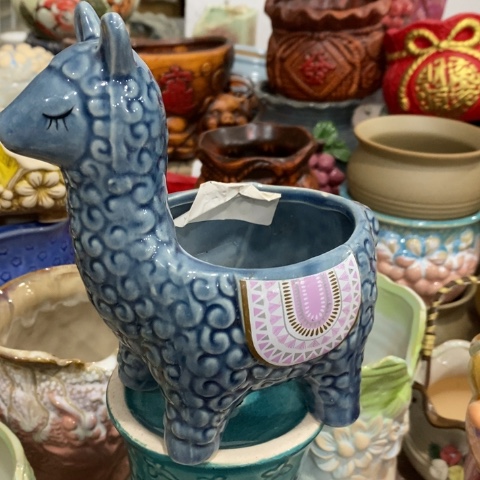 陶瓷大深色羊驼正一个1222233