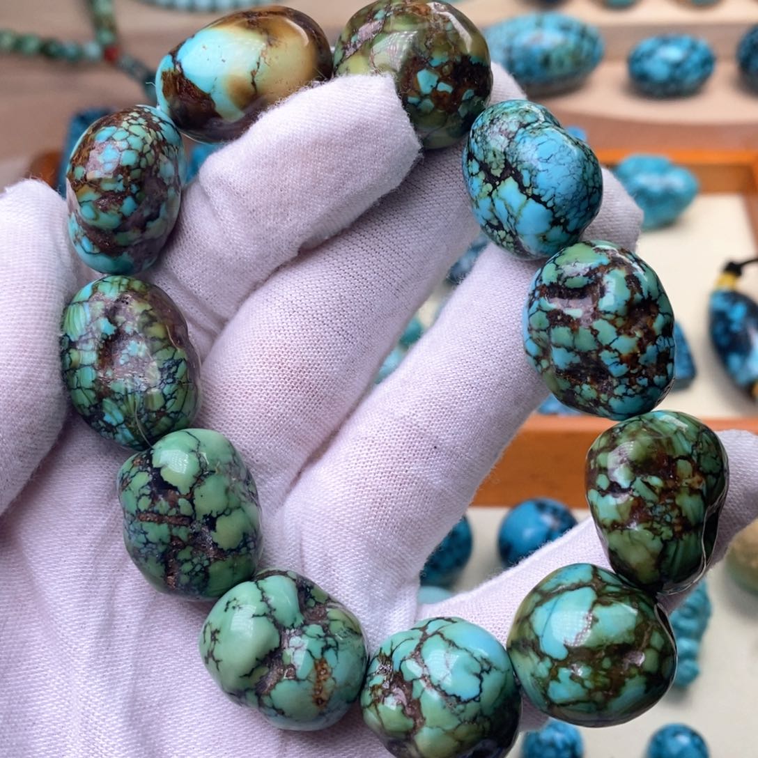未镶嵌绿松石珠宝奇石16mm