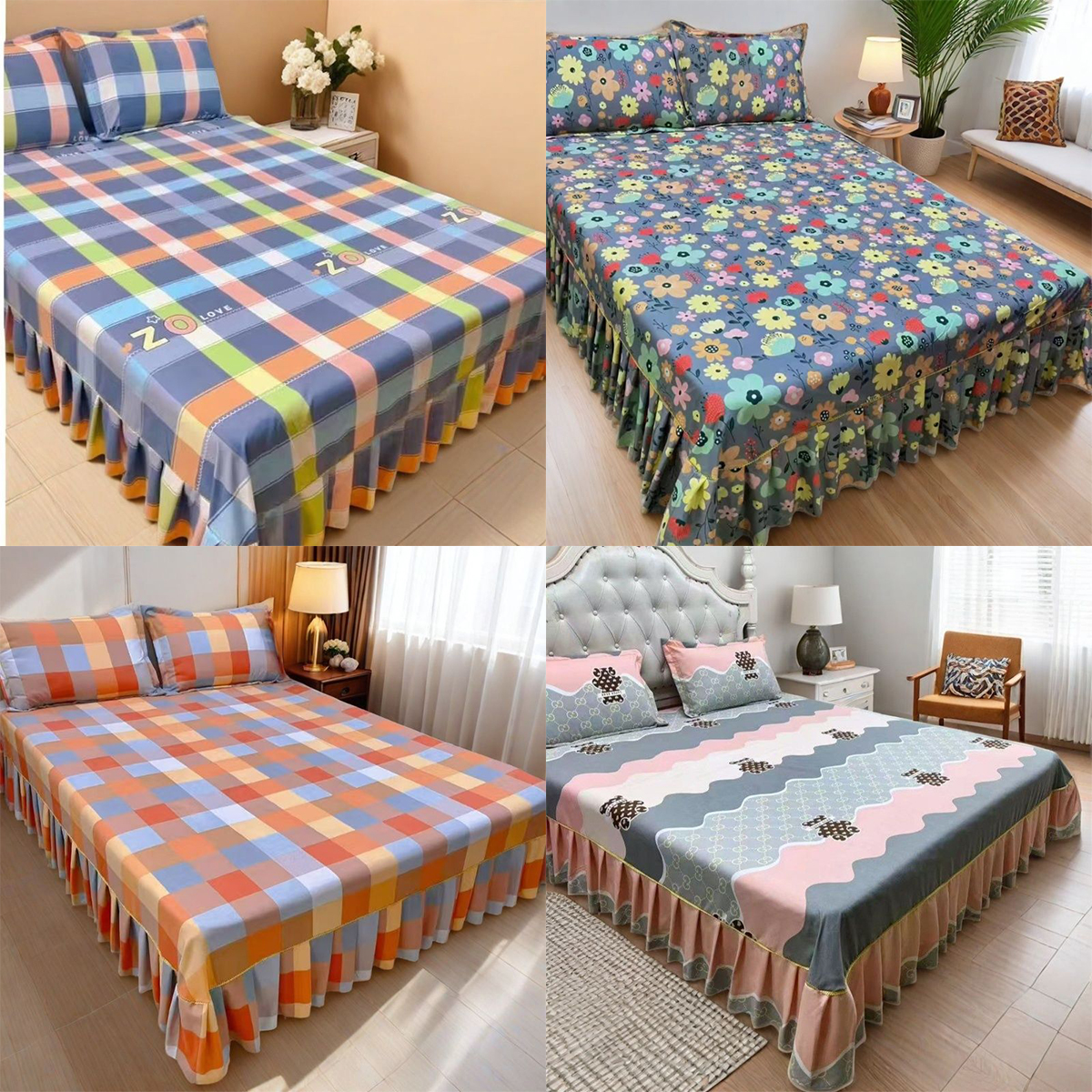 加厚磨毛暖绒棉三件套