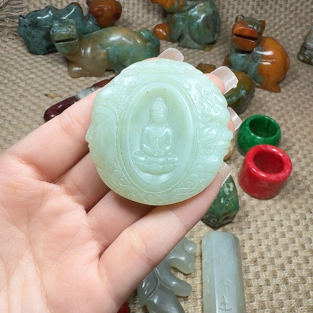 白玉菩提吊坠挂件