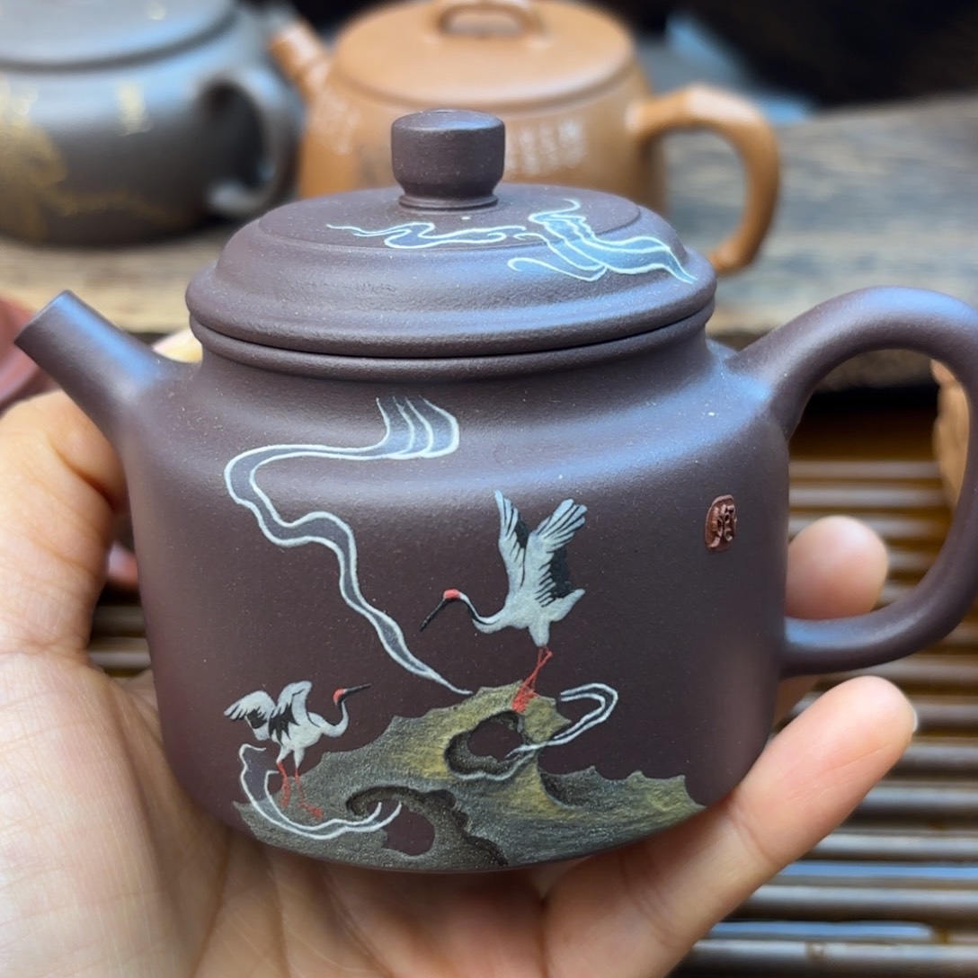 茶壶紫砂德钟天青紫泥170c c