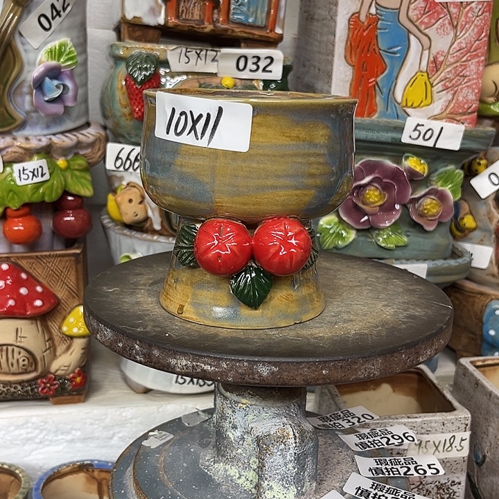 粗陶材质多肉花盆