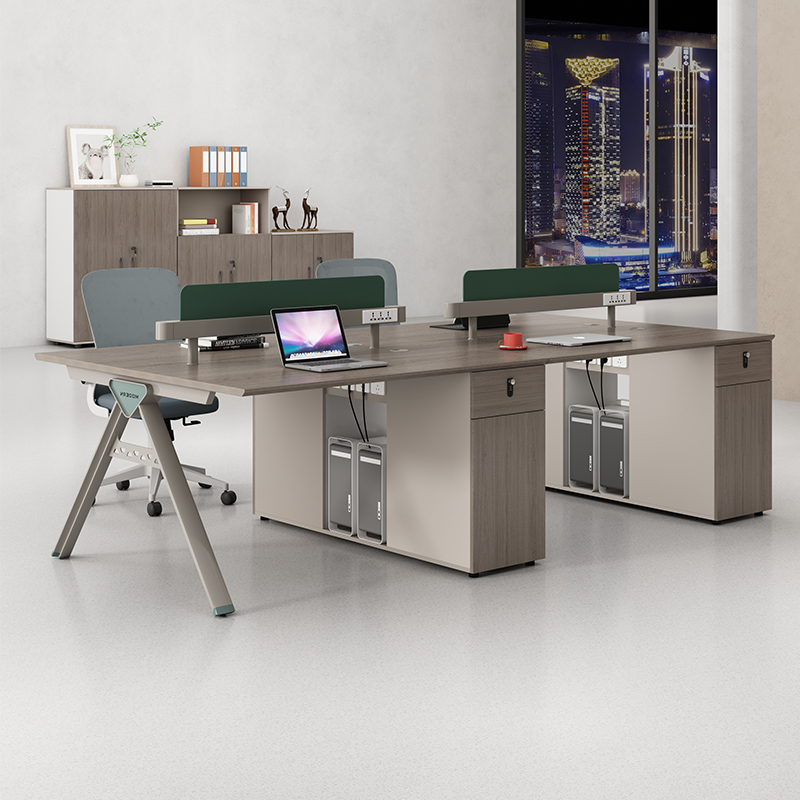 金鸾办公桌简约现代工位办公桌椅双4四6六人位员工办公家具职员桌