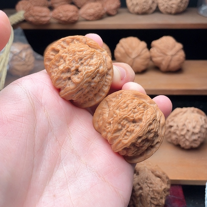 吊坠文玩核桃42全品原装老款球白