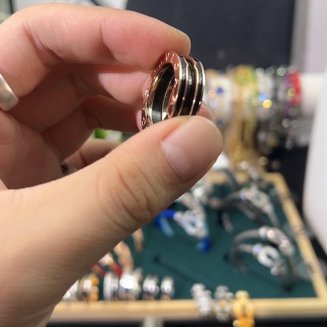 大理石非金属宝家陶瓷戒指金边