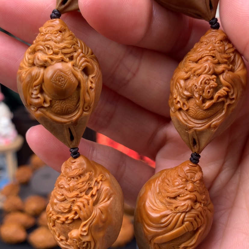 【闪购商品】橄榄核手串/手链包衣钟馗