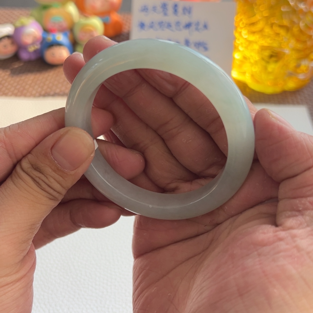 翡翠未镶嵌手镯5号55.8