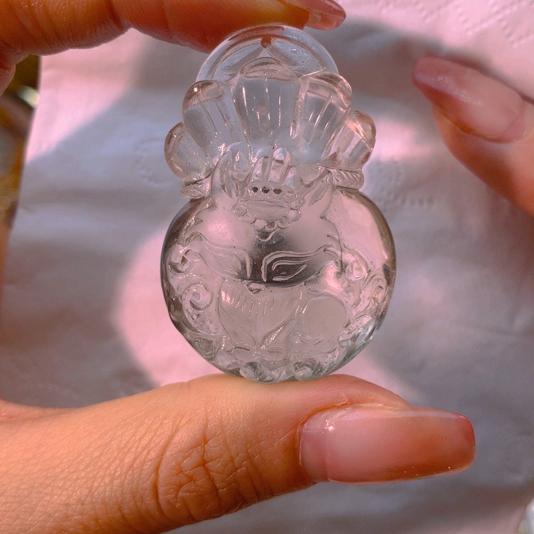 水晶吊坠(不含链)未镶嵌