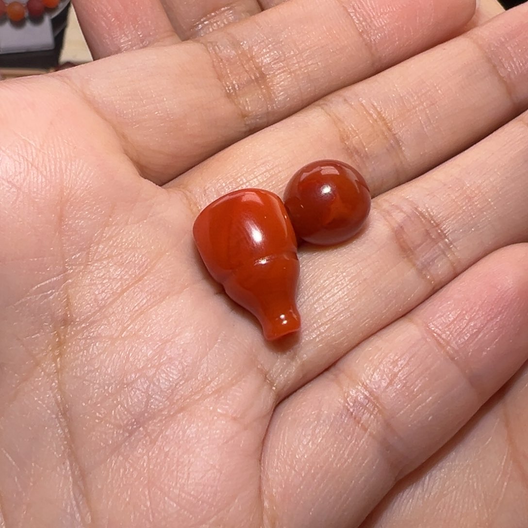 南红玛瑙珠宝奇石未镶嵌飞***飞三通圆珠