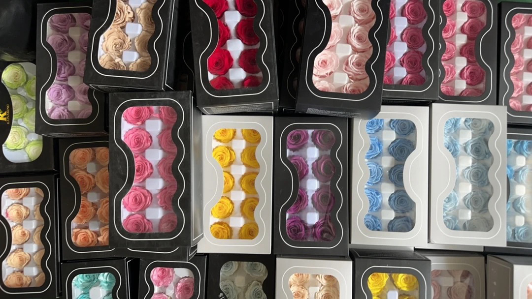 多色可选永生玫瑰精致花束母亲节生日礼物（部分瑕疵介意慎拍）