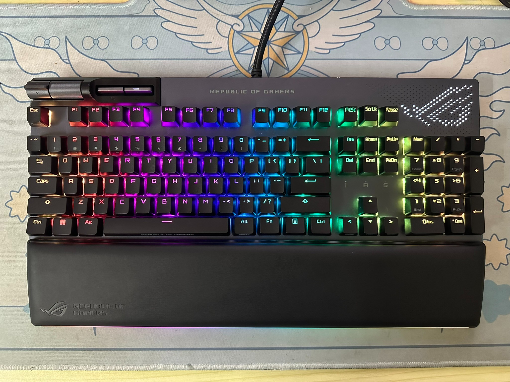 9新 ROG/玩家国度 耀光2幻机械键盘光显矩阵8K回报率热插拔吸音棉