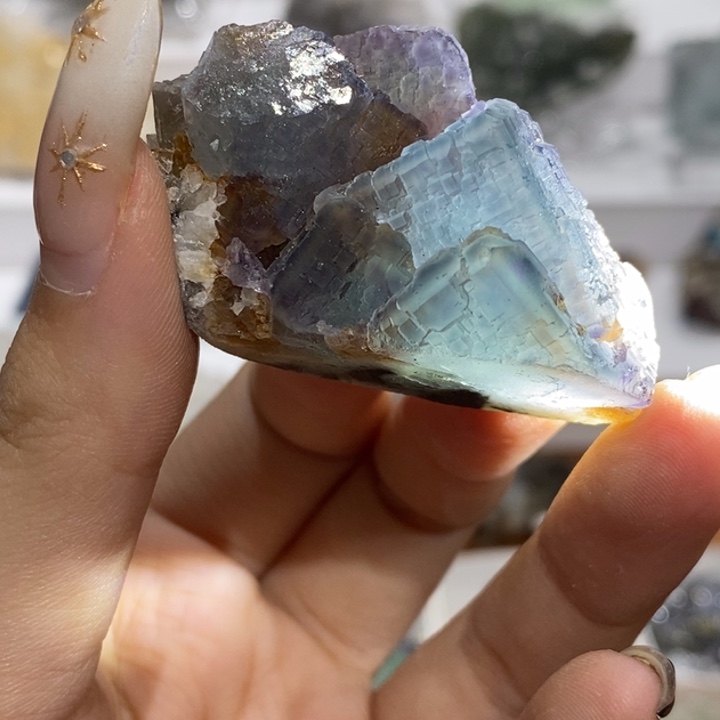 石材福建莫兰迪萤石码码