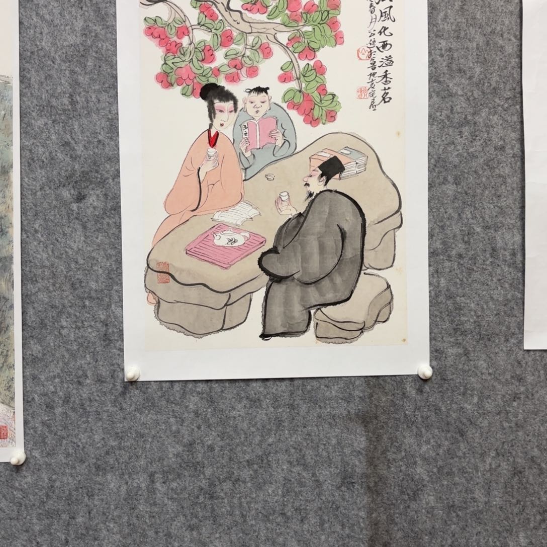 国画公进1.5平尺仕女图