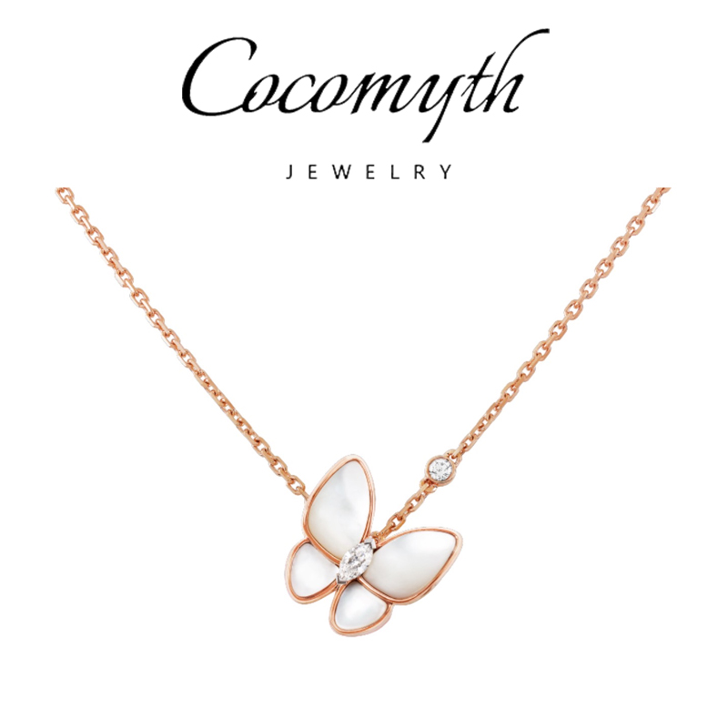COCOMYTH 白色蝴蝶项链D540