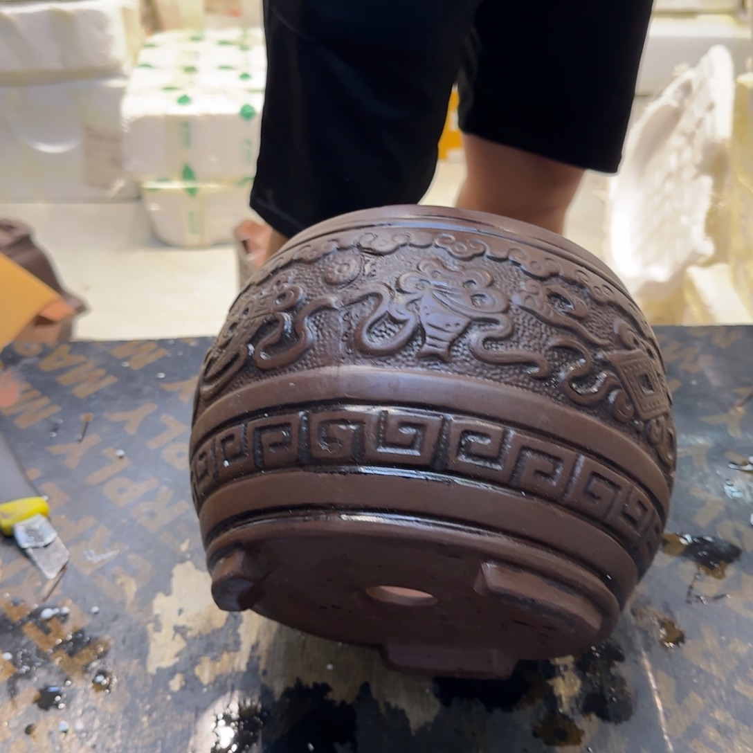 紫砂花盆瑕疵和瑕疵