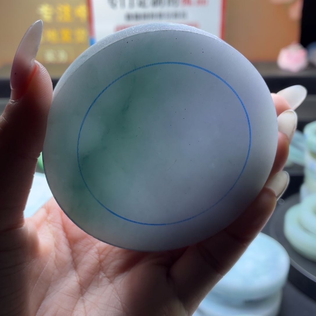 E***飞定制翡翠未镶嵌翡翠手镯