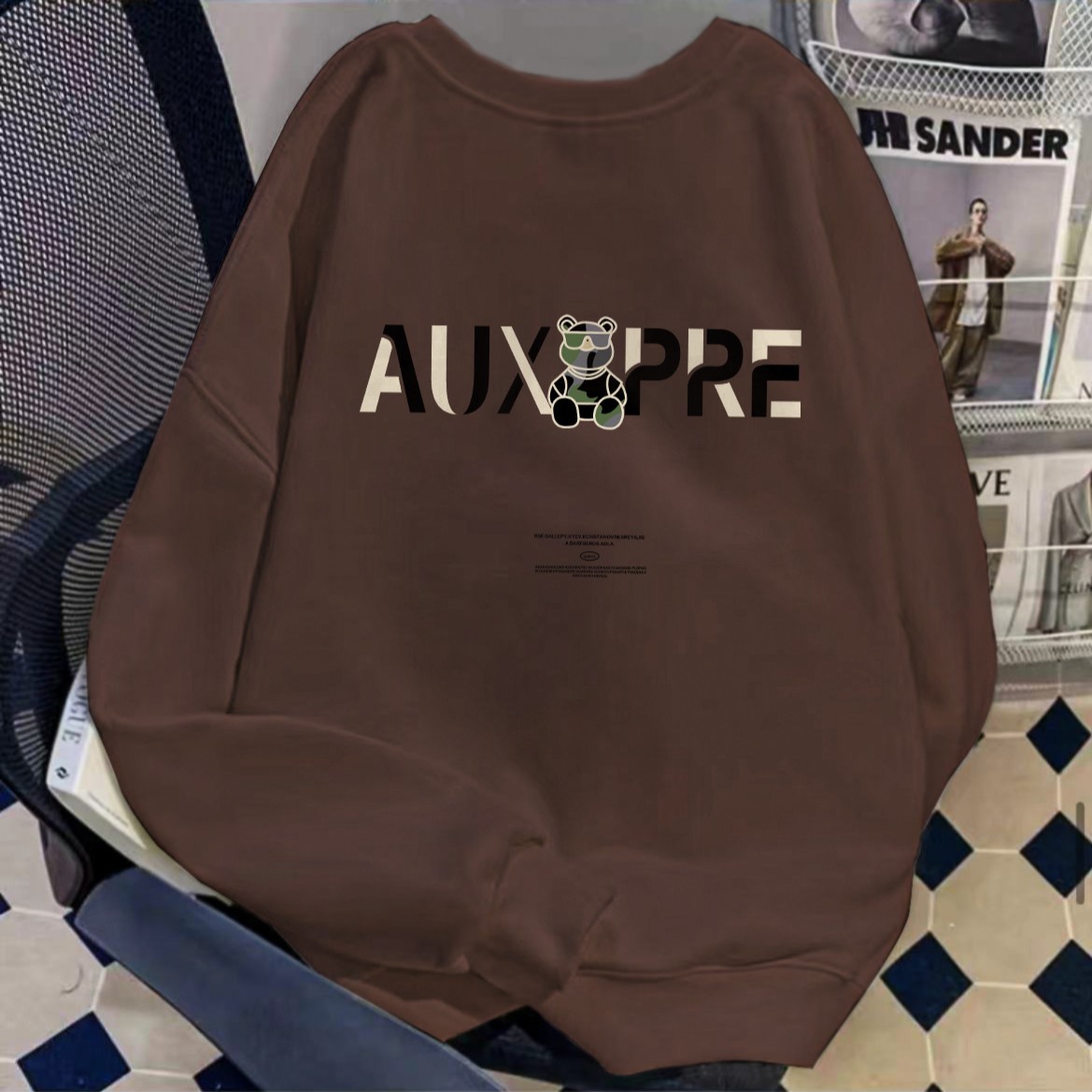 【桔栗】春秋新款男女同款潮牌圆领卫衣B006